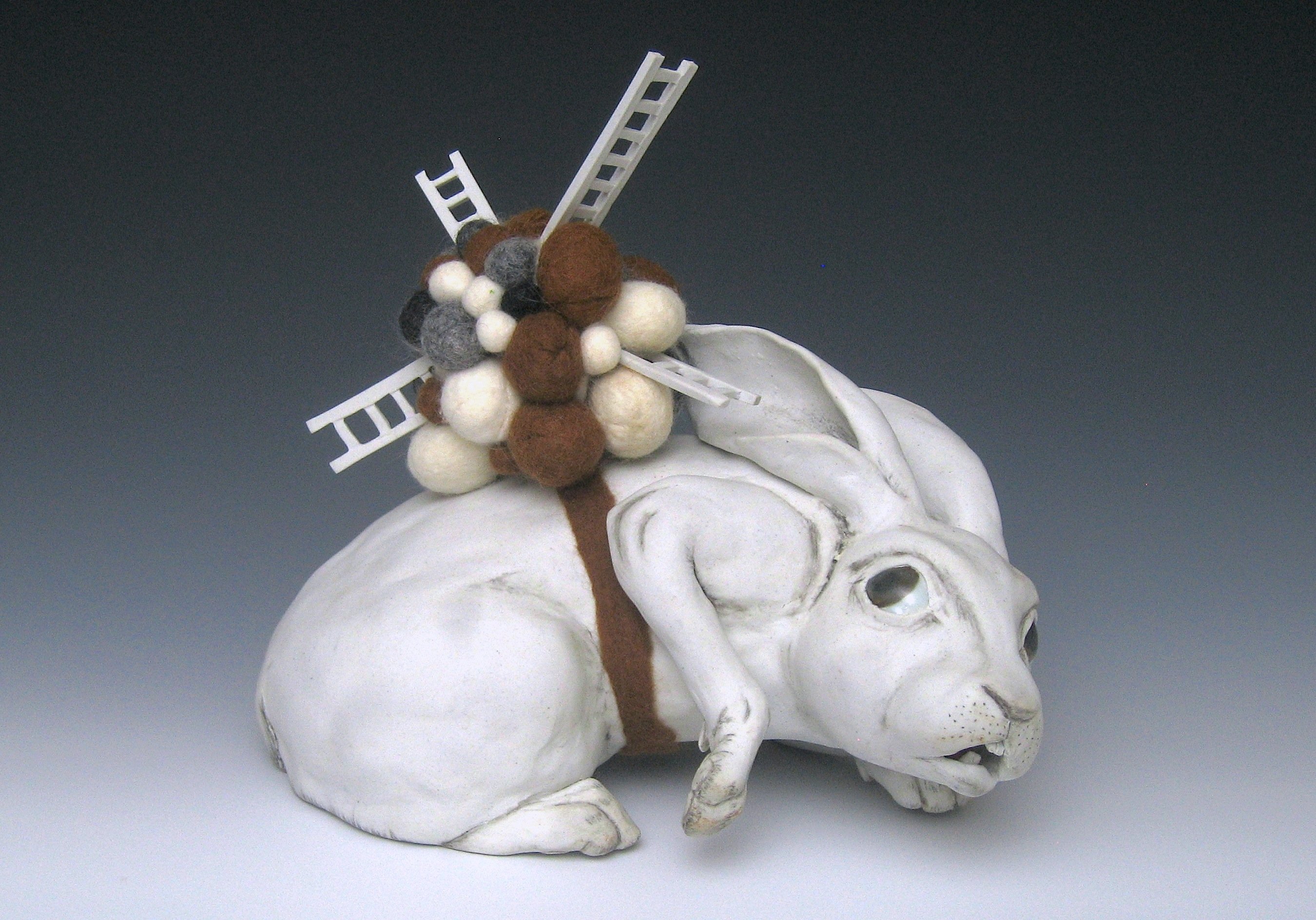 Matt Dercole sculpture of rabbit